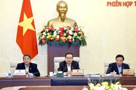 La 42ᵉ réunion du Comité permanent de l’Assemblée nationale (AN) a débuté le 5 février à Hanoï sous l’égide du président de l’AN Tran Thanh Man (Centre). Photo : VNA