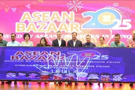 Lors de l'ouverture du bazar culturel et gastronomique de l’ASEAN 2025. Photo : VNA