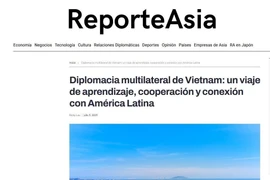 Capture d'écran du site Reporte Asia.