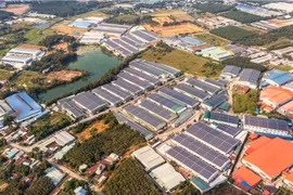 Espace vert dans un parc industriel du district de Bac Tan Uyen, province de Binh Duong. Photo: VNA