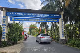 La commune de Dai Dien (district de Thach Phu, province de Ben Tre), répond aux normes de Nouvelle Ruralité. Photo d'illustration : VNA