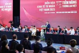 Le Premier ministre Pham Minh Chinh s'exprime lors de l'événement. Photo: VNA
