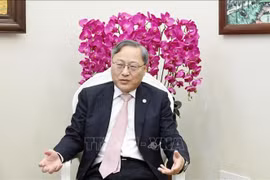 Zhang Jianguo, ancien chef de la Direction générale d'Europe de l'Ouest (DGEO) du Département international du Comité central du Parti communiste chinois, et secrétaire général de l'Institut Charhar de Chine. Photo : VNA