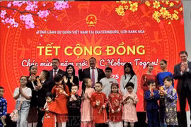 Le Consulat général du Vietnam à Ekaterinbourg, en Fédération de Russie, organise le 16 janvier une rencontre pour célébrer le Nouvel An lunaire du Serpent. Photo: VNA