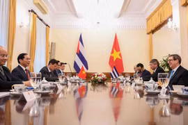 Panorama de l'entretien. Photo: VNA