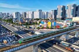 La ligne de métro léger Cat Linh - Ha Dong. Photo : VNA