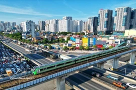 La ligne de métro léger Cat Linh - Ha Dong. Photo : VNA