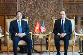 Le Premier ministre vietnamien (à gauche) et son homologue malaysien. Photo : VNA
