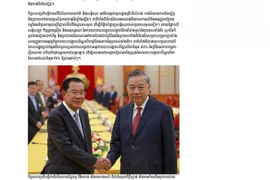 Article paru dans le Kampuchea Thmey Daily (Photo : VNA)