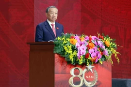 Le Secrétaire général du Comité central du Parti communiste du Vietnam, Tô Lâm a prononcé un discours important. Photo : VA