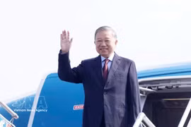 Le secrétaire général du Comité central du Parti communiste du Vietnam (PCV), président de la République Tô Lâm, part pour une visite d’État en Inde. Photo : VNA