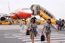 Les avions opèrent à l'aéroport international de Cát Bi dans la ville de Hải Phòng. Photo : VNA