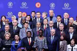 Des délégués lors de la cérémonie d’ouverture de l’IPU-152. Photo : VNA