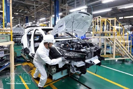 La chaîne de montage automobile de l'usine Honda Phuc Yen dans la province de Phu Tho (Photo : VNA)