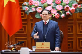Le Premier ministre Pham Minh Chinh, chef du Comité de pilotage pour la construction des centrales nucléaires. Photo : VNA