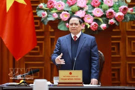 Le Premier ministre Pham Minh Chinh, chef du Comité de pilotage pour la construction des centrales nucléaires. Photo : VNA
