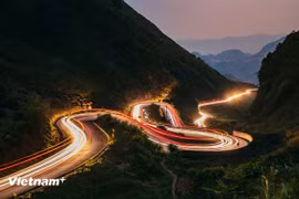Des routes de cols de montagne uniques. Photo : Vietnamplus