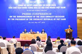 Lors de la conférence de presse pour annoncer la décision d’amnistie de 2026 du président de la République socialiste du Vietnam. Photo : VNA