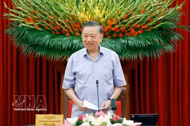 Le secrétaire général du Parti et président de la République, To Lam. Photo : VNA