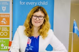 La représentante de l'UNICEF au Vietnam, Silvia Danailov. (Photo: VNA)