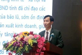 Le directeur du Bureau des statistiques de la province de Hung Yen, Dao Trong Tuyen, s'exprime lors de la conférence de presse du 3 janvier. (Photo : VNA)