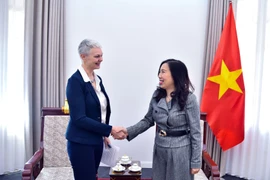 La vice-ministre des Affaires étrangères, Le Thi Thu Hang, (droite) et l'ambassadrice de Norvège au Vietnam, Hilde Solbakken. Photo : VNA