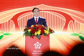 Le Premier ministre Pham Minh Chinh lors de la cérémonie de clôture de la première Foire du Printemps 2026. Photo : VNA