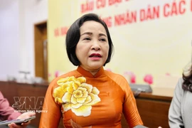 La vice-présidente de l’Assemblée nationale, Nguyen Thi Thanh, membre du Conseil électoral national. Photo: VNA