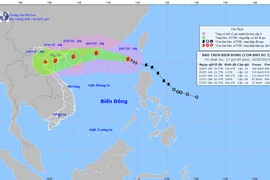  À 4 h du matin le 21 juillet, le typhon se trouvait au-dessus de la partie nord de la péninsule de Leizhou, à environ 275 km à l’est de la côte de Quang Ninh-Hai Phong, avec des vents soufflant entre 75 et 88 km/h près de son centre.