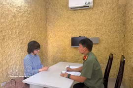 L'inculpée Nguyen Thuy Hang. Photo : VNA
