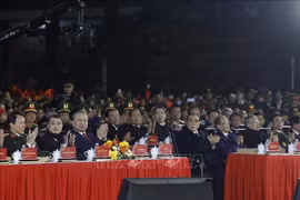 Le secrétaire général du Parti To Lam lors du programme. Photo : VNA