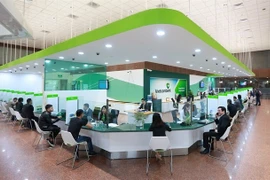 Un bureau de transaction de Vietcombank (VCB) à Hanoï (Photo : VNA)