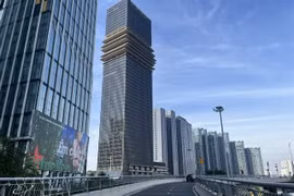 Projets immobiliers dans le centre-ville d'Hô Chi Minh-Ville. Photo : VNA