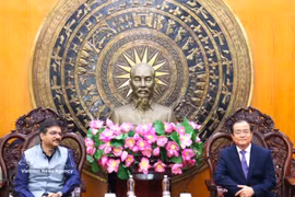 Vipra Pandey, consule générale de l'Inde à Hô Chi Minh-Ville et Nguyen Hong Thanh, vice-président permanent du Comité populaire provincial de Tay Ninh. Photo : VNA