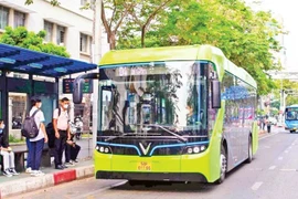 Hanoï et Hô Chi Minh-Ville accélèrent la transition vers un réseau de bus « verts ». Photo : nhandan