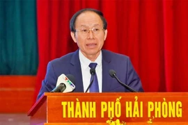 Lê Tiên Châu, secrétaire du Comité municipal du Parti de Hai Phong. Photo ; Union des jeunes de la ville de Hai Phong