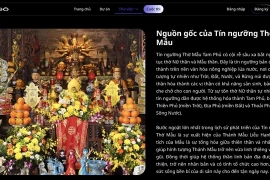 La bibliothèque numérisée du Dao Mau vietnamien est développée dans le cadre du projet Gõ Chầu Thiên Hội.-- Capture d'écran photo