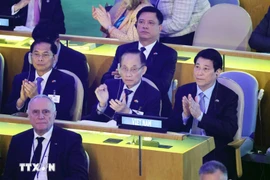 Le président Luong Cuong à l’ouverture de la 80e Assemblée générale de l’ONU. Photo : VNA