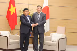 Le vice-Premier ministre Nguyen Chi Dung (gauche) et le Premier ministre japonais Shigeru Ishiba. Photo : VNA