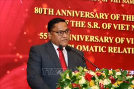 e ministre sri-lankais des Affaires étrangères, de l'Emploi à l'étranger et du Tourisme, Vijitha Herath. Photo : VNA