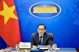 Le secrétaire du Comité central du Parti et ministre vietnamien par intérim des Affaires étrangères, Lê Hoai Trung. Photo : VNA