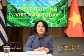 L’ambassadrice du Vietnam en Grèce, Pham Thi Thu Huong. Photo : VNA