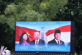 Le secrétaire général du Parti communiste du Vietnam Tô Lâm et son épouse effectuent une visite officielle en Indonésie. Photo : VNA