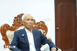 Khamphan Pheuinhavong, président de la Commission de la propagande et de la formation du Comité central du Parti révolutionnaire populaire lao (PRPL). Photo : VNA