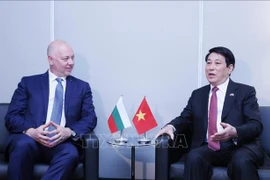 Le président Luong Cuong (droite) et le Premier ministre bulgare Rosen Zhelyazkov. Photo : VNA