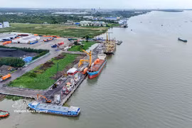 Prévu à partir de septembre 2026, le transport direct des produits agricoles du delta du Mékong depuis le port de Cai Cui vers le Guangxi, en Chine. (Photo : VNA)
