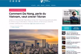 La capture d'écran de l'article du magazine en ligne français Journal des Français à l'étranger. Photo : VNA