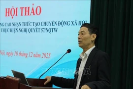 Le journaliste Le Nghiem, vice-président de l’Association vietnamienne de la communication numérique. Photo ; VNA