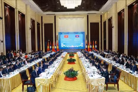 Lors de la 48e réunion du Comité intergouvernemental Vietnam-Laos. Photo : VNA