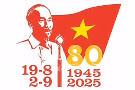 Logo officiel des 80 ans de la Révolution d'Août et de la Fête nationale. Photo : VNA